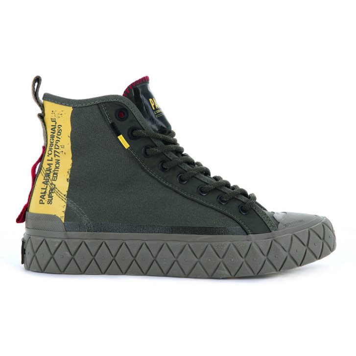 Dámské Tenisky Palladium Palla Ace Supply Mid High Tops Zelene | CZ YFW-15M